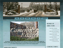 Tablet Screenshot of cameronestates.net